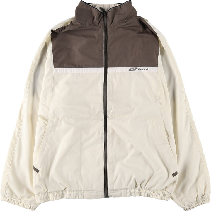 2000'S Reebok windbreaker, men's size M polyester white type Vintage Second Hand