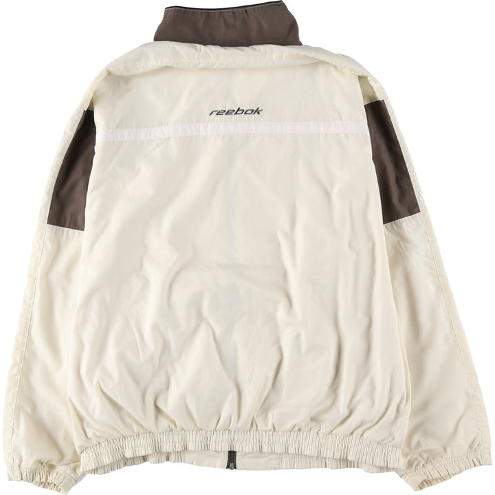 2000'S Reebok windbreaker, men's size M polyester white type Vintage Second Hand