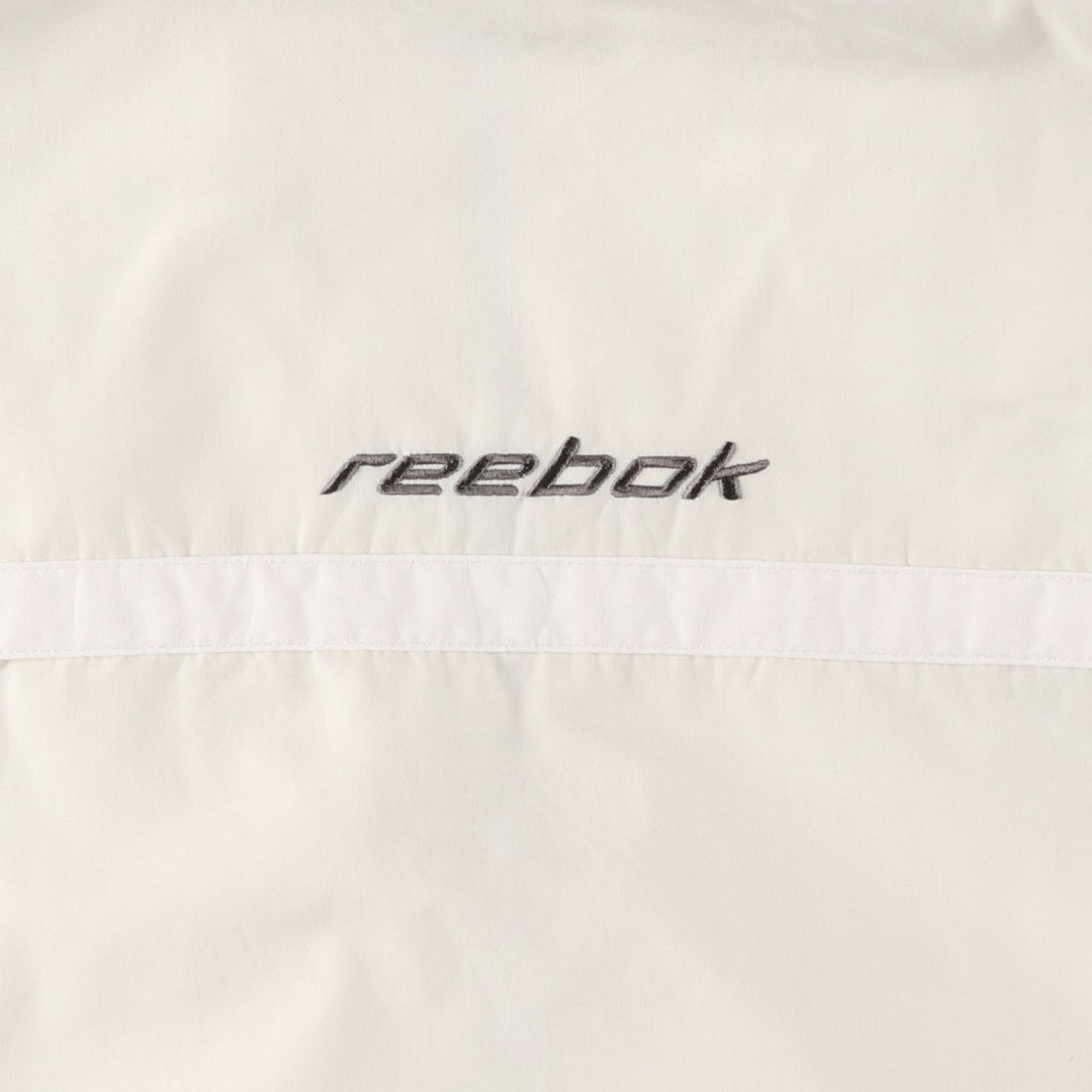 2000'S Reebok windbreaker, men's size M polyester white type Vintage Second Hand