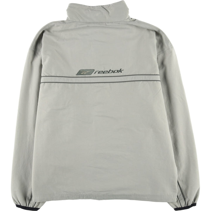 2000'S Reebok windbreaker, men's size M polyester Khaki type Vintage Second Hand