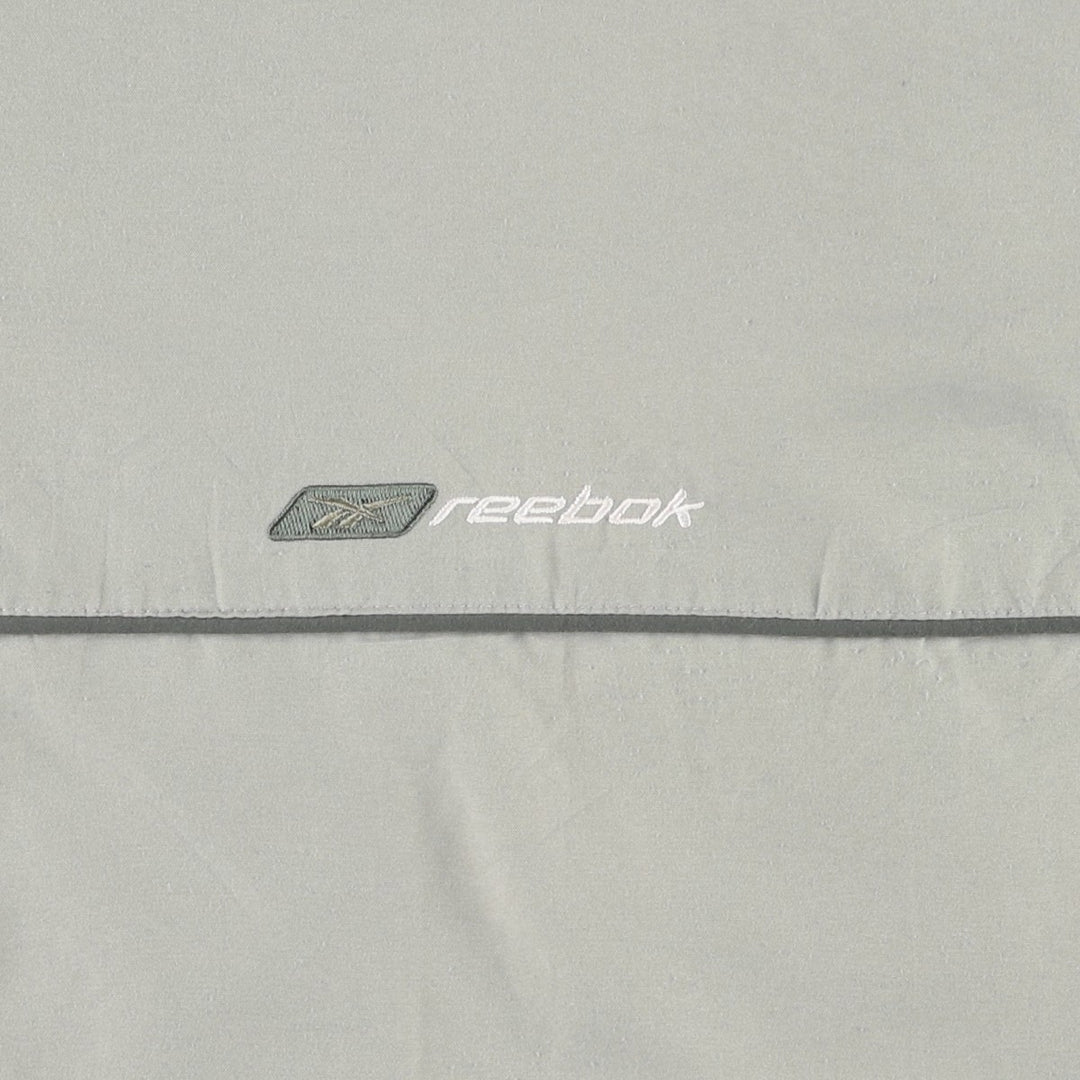 2000'S Reebok windbreaker, men's size M polyester Khaki type Vintage Second Hand