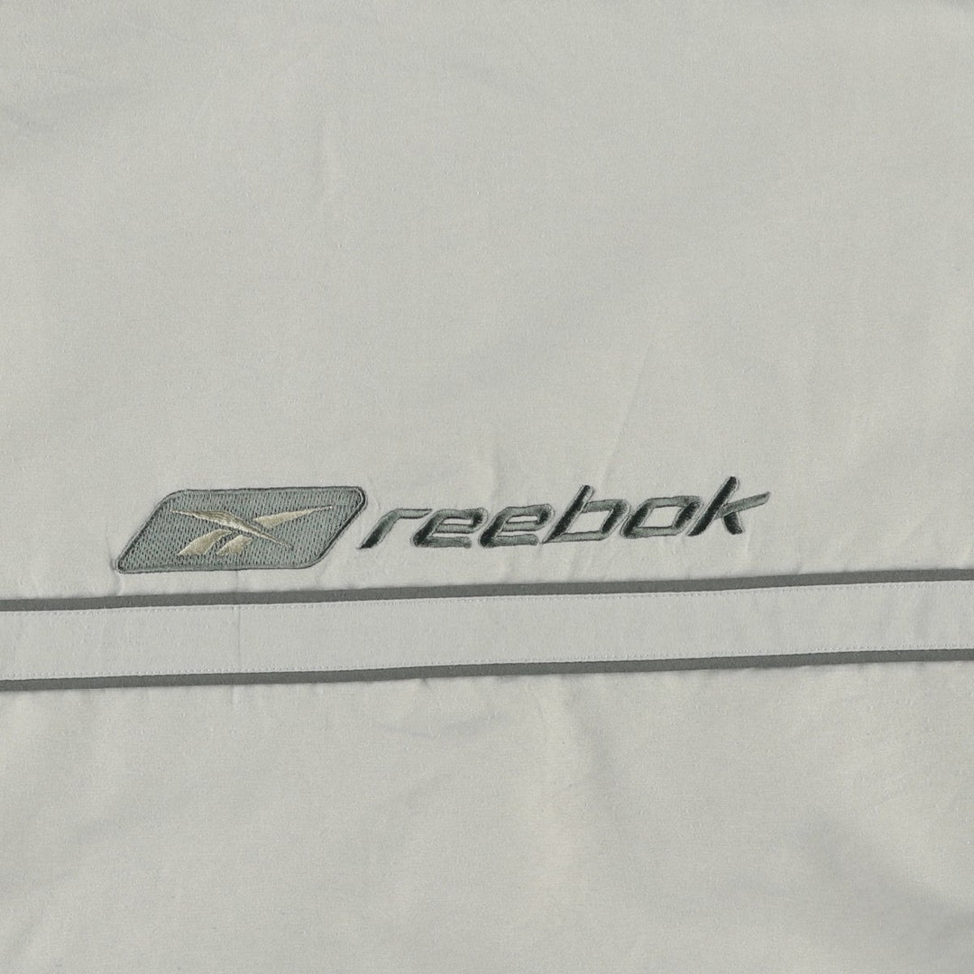 2000'S Reebok windbreaker, men's size M polyester Khaki type Vintage Second Hand