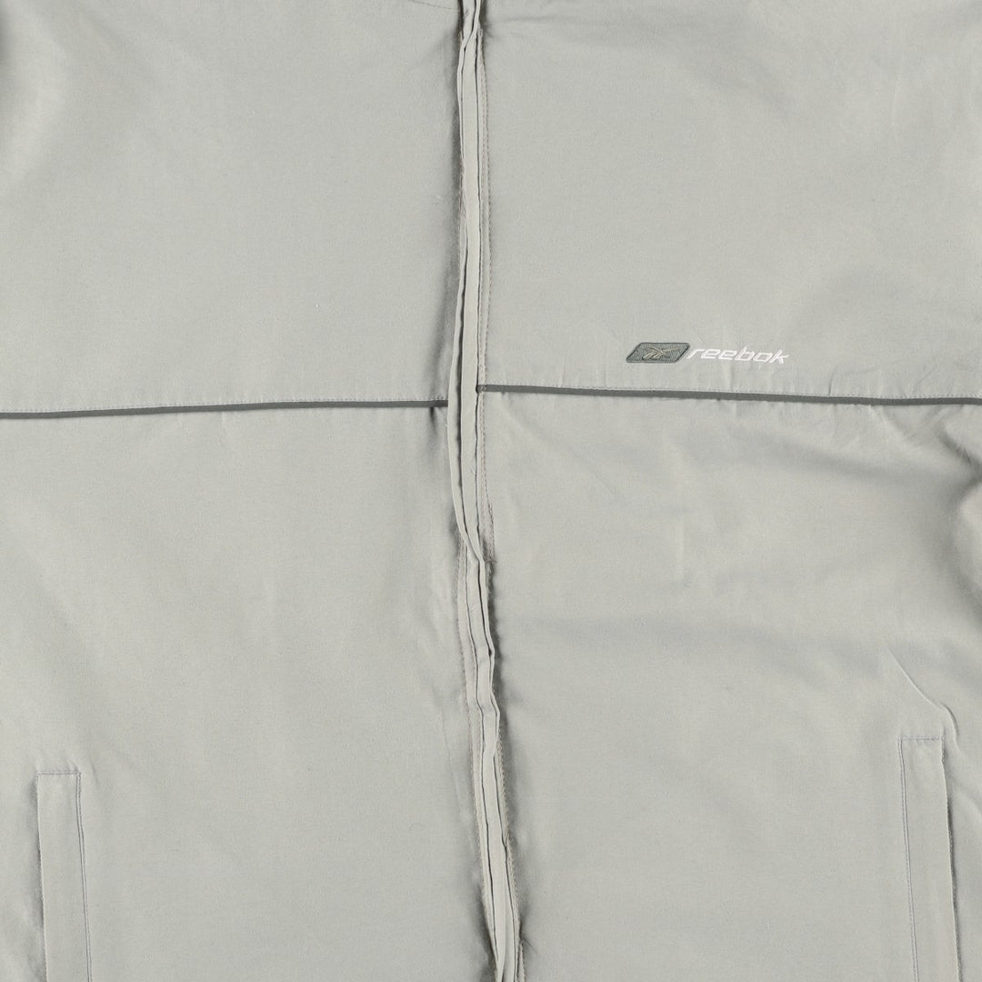 2000'S Reebok windbreaker, men's size M polyester Khaki type Vintage Second Hand