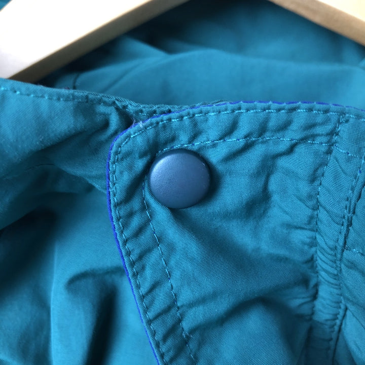 Vintage 90s-00'S Lands' End Hooded Half-Zip Nylon Pullover, Men's XL Nylon green type Vintage Second Hand