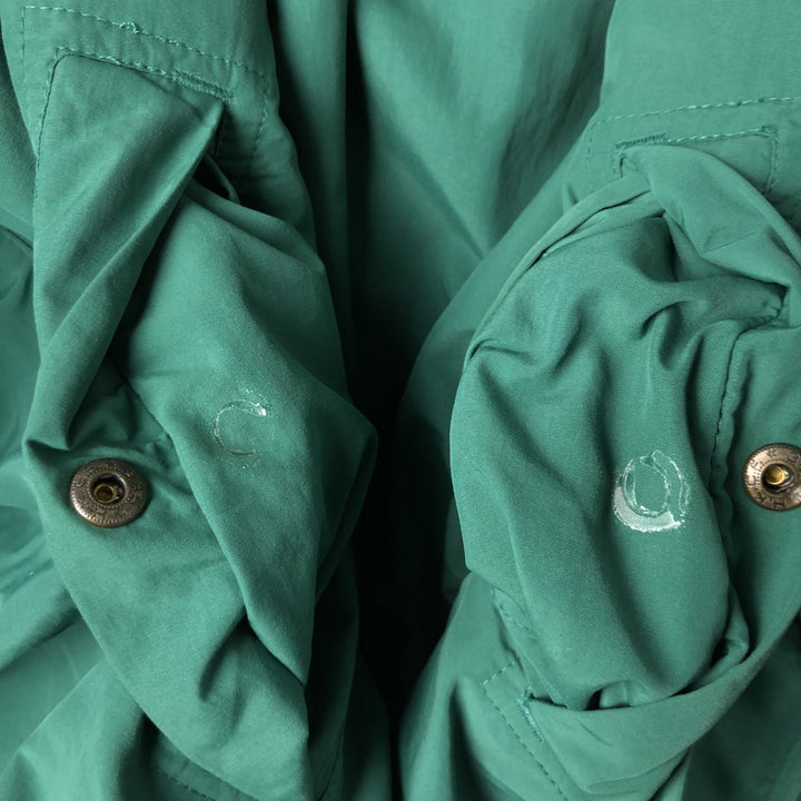 Vintage 90s-00'S Lands' End Hooded Half-Zip Nylon Pullover, Men's XL Nylon green type Vintage Second Hand