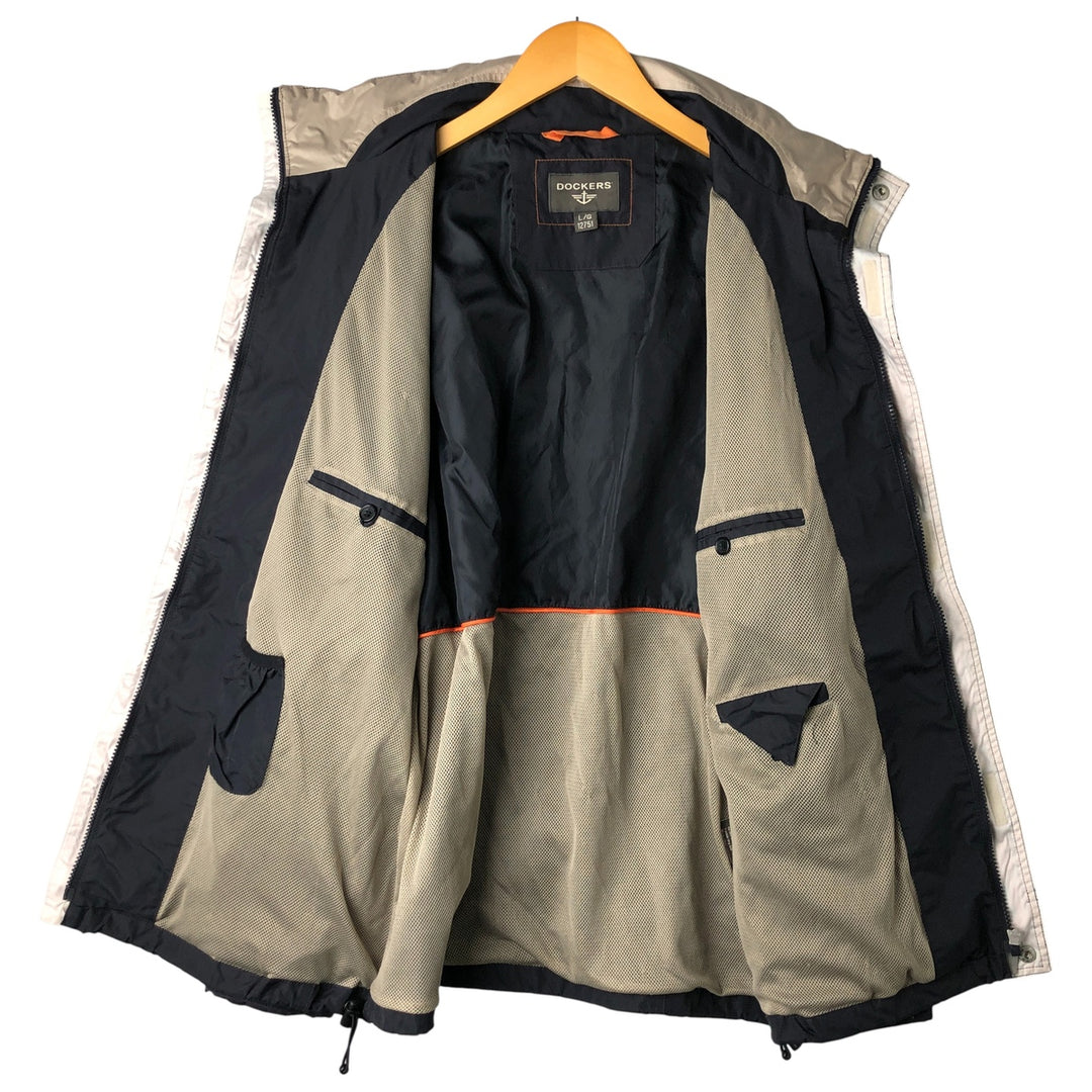 Dockers Windbreaker Men's Size L polyester navy blue type Vintage Second Hand