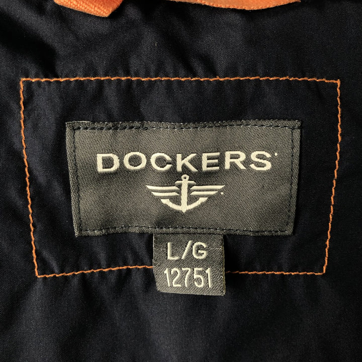 Dockers Windbreaker Men's Size L polyester navy blue type Vintage Second Hand