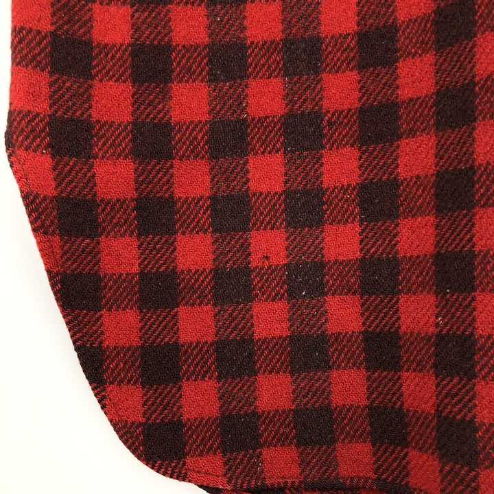 Duxbak 3/4 Sleeve Heavy Flannel Check Shirt, Men's Size Small, Vintage unclear red type Vintage Second Hand