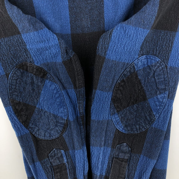 J.Crew Buffalo Check Long Sleeve Flannel Check Shirt, Men's Size Small cotton blue type Vintage Second Hand