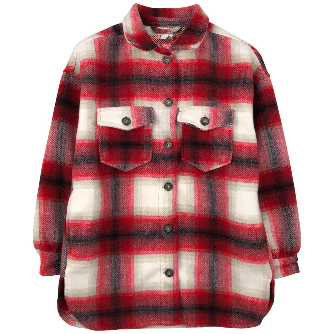 dip Long Sleeve Heavy Flannel Check Shirt, Men's Size XS polyester white type Vintage Second Hand