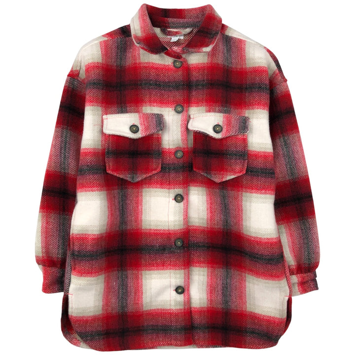 dip Long Sleeve Heavy Flannel Check Shirt, Men's Size XS polyester white type Vintage Second Hand