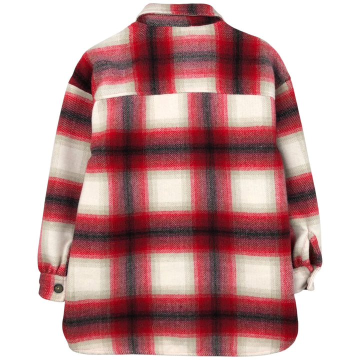 dip Long Sleeve Heavy Flannel Check Shirt, Men's Size XS polyester white type Vintage Second Hand