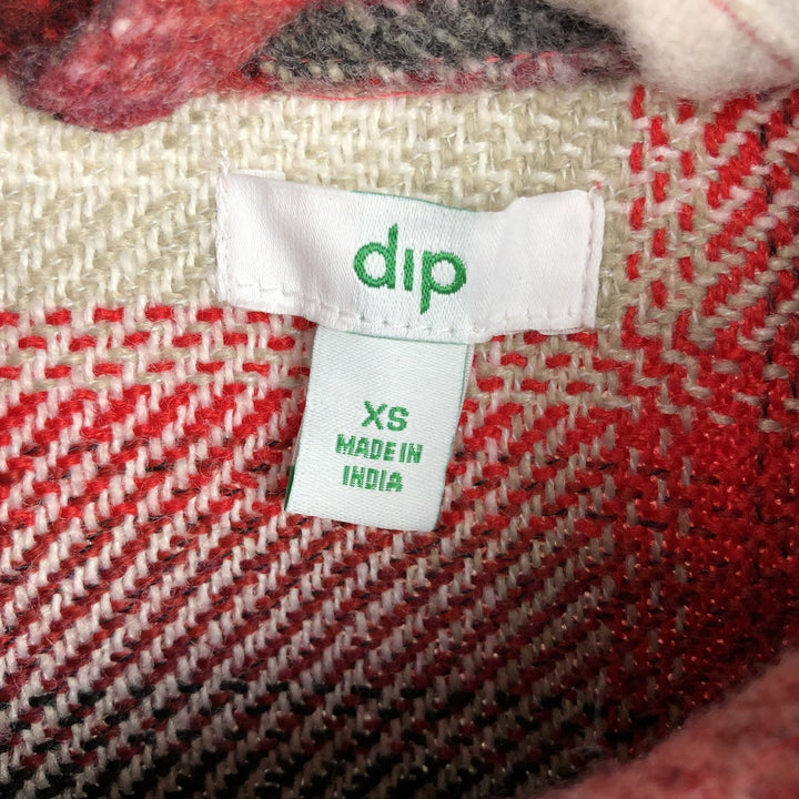 dip Long Sleeve Heavy Flannel Check Shirt, Men's Size XS polyester white type Vintage Second Hand