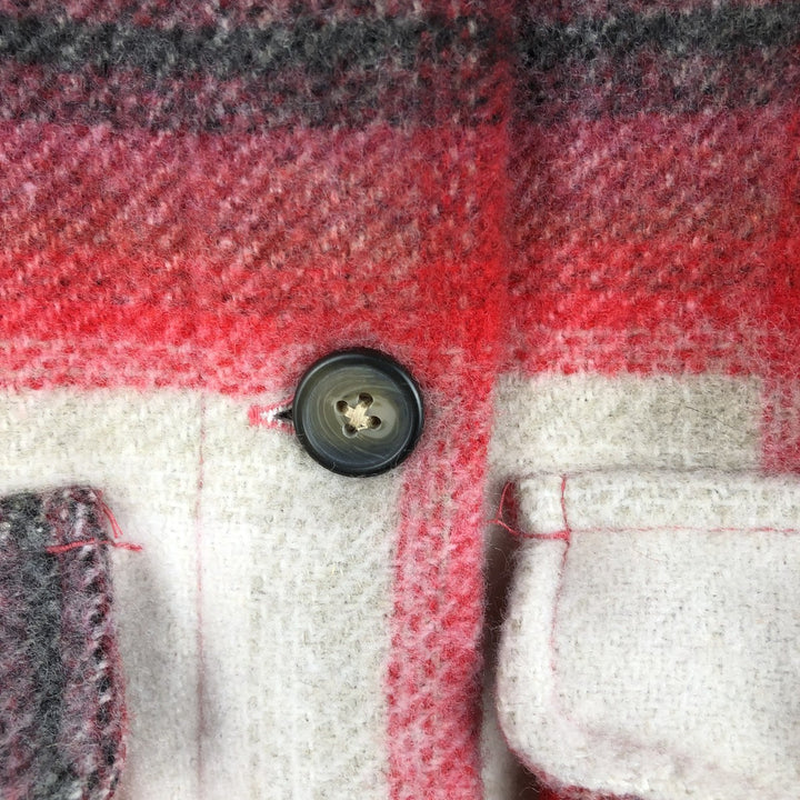 dip Long Sleeve Heavy Flannel Check Shirt, Men's Size XS polyester white type Vintage Second Hand
