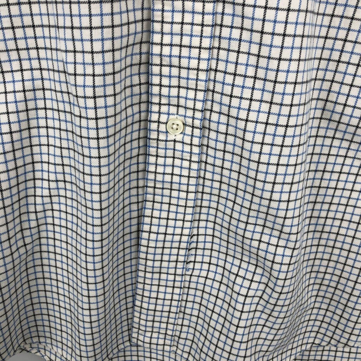 Ralph Lauren Classic Fit Long Sleeve Button Down Check Shirt, Men's Size L cotton white type Vintage Second Hand