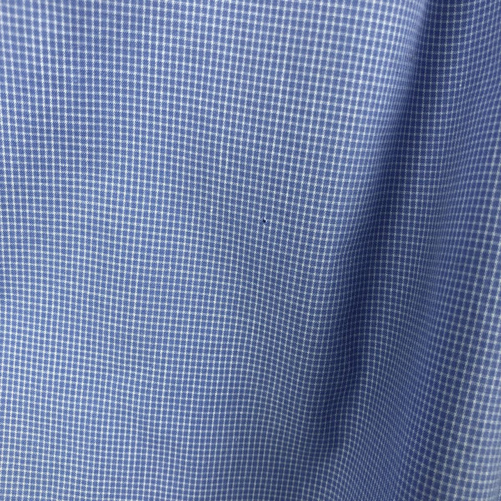 Ralph Lauren YARMOUTH Long Sleeve Button Down Check Shirt Men's XL cotton Blue type light blue Vintage Second Hand