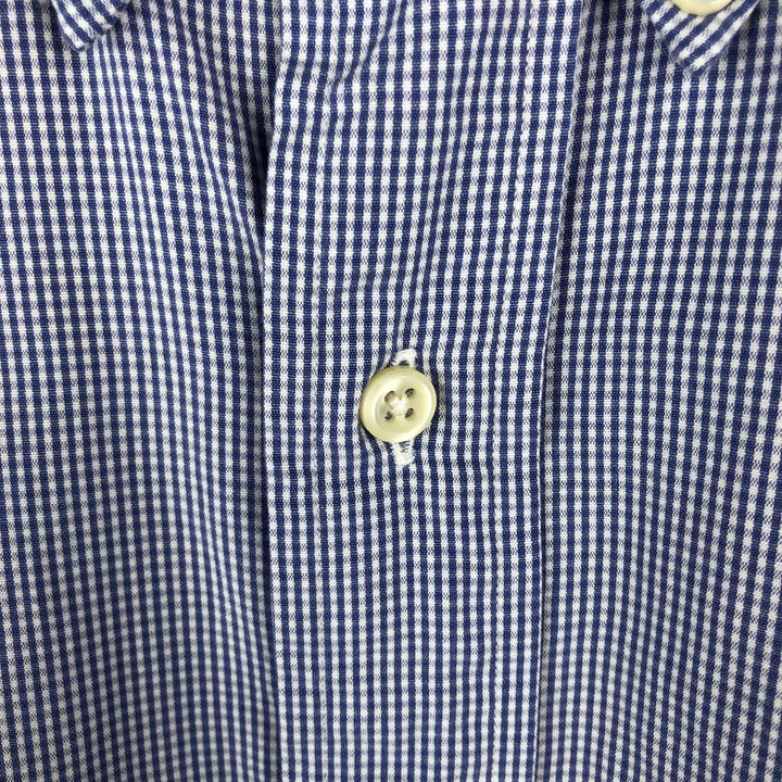 Ralph Lauren BLAKE long sleeve button down check shirt, men's size L cotton blue type Vintage Second Hand