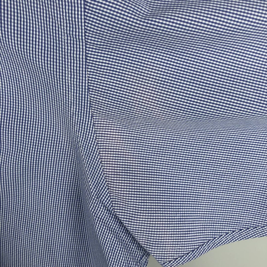 Ralph Lauren BLAKE long sleeve button down check shirt, men's size L cotton blue type Vintage Second Hand
