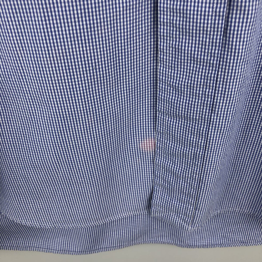 Ralph Lauren BLAKE long sleeve button down check shirt, men's size L cotton blue type Vintage Second Hand