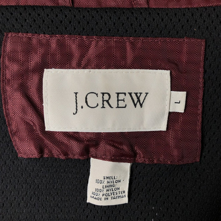 J.Crew Nylon Jacket, Men's Size L Nylon wine-red Vintage Second Hand