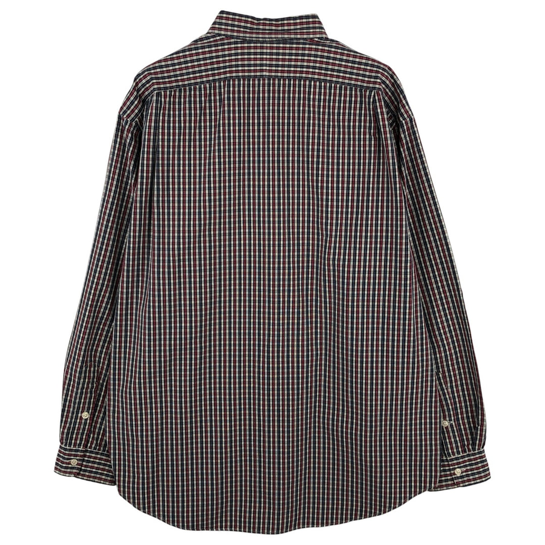 Ralph Lauren MARLOWE Long Sleeve Button-Down Check Shirt, Men's XL cotton white type Vintage Second Hand