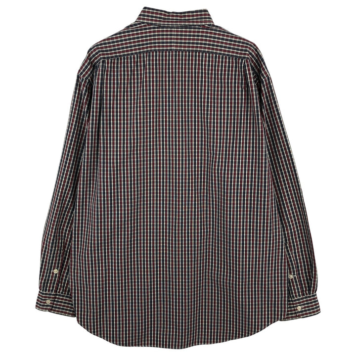 Ralph Lauren MARLOWE Long Sleeve Button-Down Check Shirt, Men's XL cotton white type Vintage Second Hand