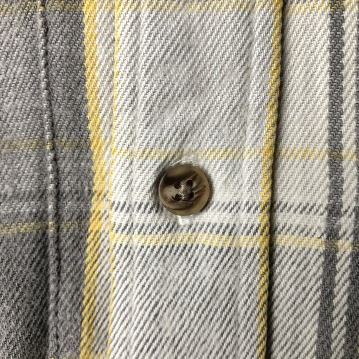 Field Master Long Sleeve Flannel Check Shirt, Men's XL cotton white type Vintage Second Hand