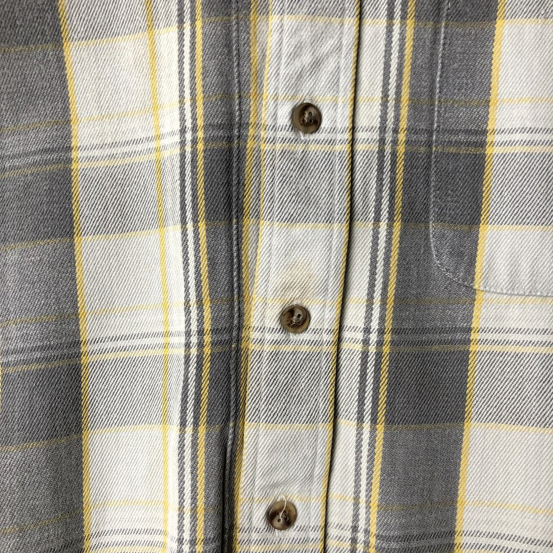 Field Master Long Sleeve Flannel Check Shirt, Men's XL cotton white type Vintage Second Hand