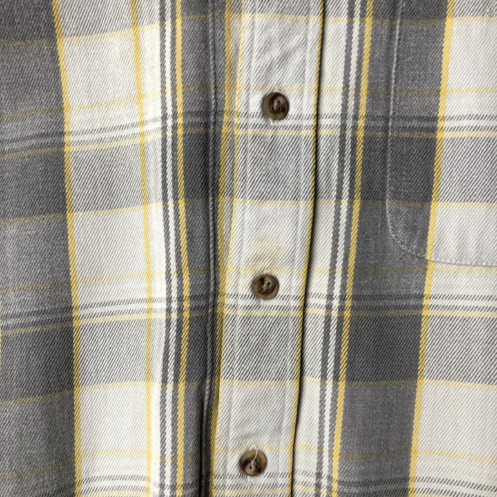 Field Master Long Sleeve Flannel Check Shirt, Men's XL cotton white type Vintage Second Hand