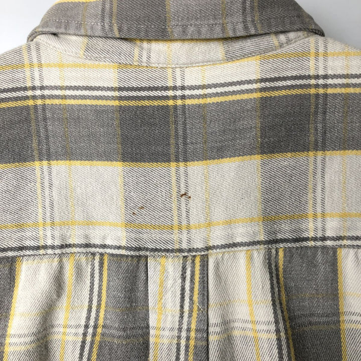 Field Master Long Sleeve Flannel Check Shirt, Men's XL cotton white type Vintage Second Hand