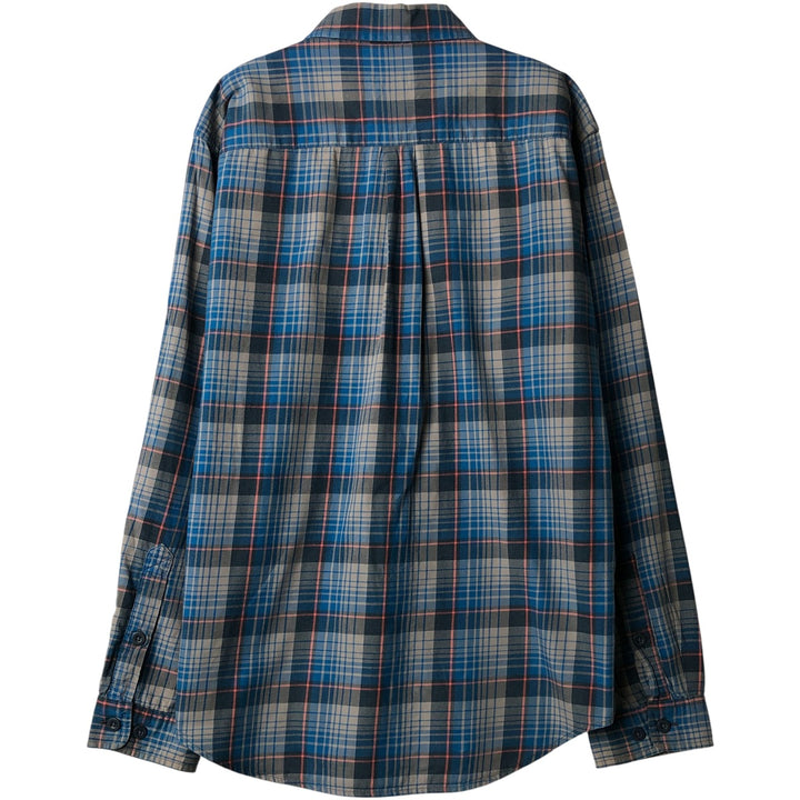 Patagonia STY53837FA15 Long Sleeve Cotton Check Shirt, Men's Size Small Organic cotton navy blue type Vintage Second Hand