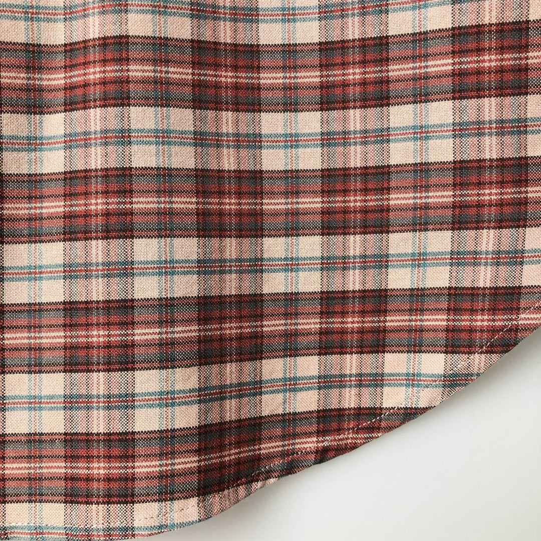 90'S GAP Vintage Long Sleeve Button-Down Check Shirt, Men's Size Medium cotton pink type Vintage Second Hand