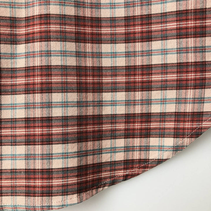 90'S GAP Vintage Long Sleeve Button-Down Check Shirt, Men's Size Medium cotton pink type Vintage Second Hand