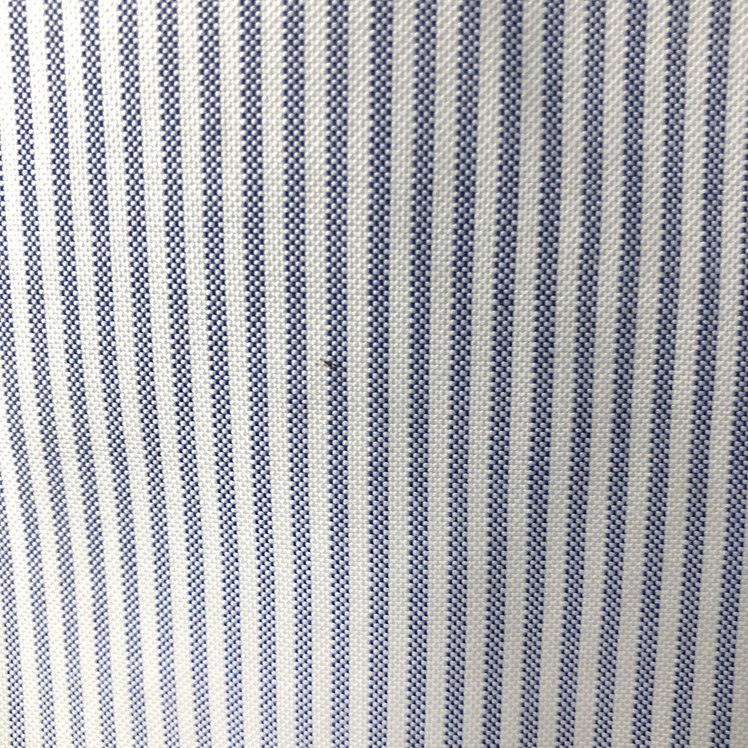 Brooks Brothers Long Sleeve Button-Down Striped Shirt Made in USA Men's Size L cotton blue type Vintage Second Hand