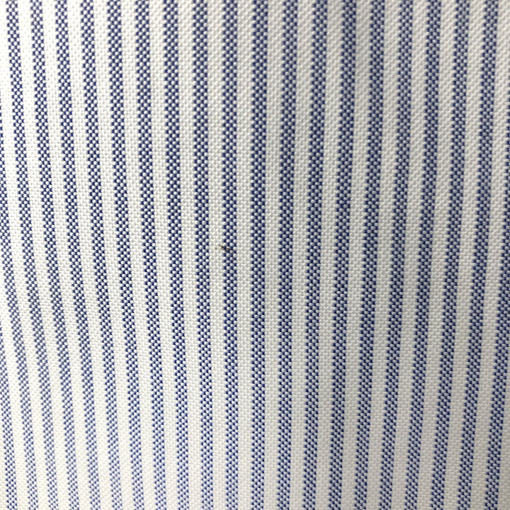 Brooks Brothers Long Sleeve Button-Down Striped Shirt Made in USA Men's Size L cotton blue type Vintage Second Hand