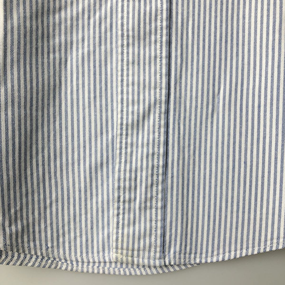 Brooks Brothers Long Sleeve Button-Down Striped Shirt Made in USA Men's Size L cotton white type Vintage Second Hand
