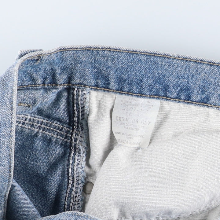 Vintage 90'S Lee RIVETED denim painter pants, women's size L (w30). unclear blue type Vintage Second Hand