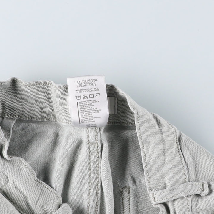 Vibrant Flare Cut Denim Cargo Pants, Women's Size M (W26) cotton gray type Vintage Second Hand