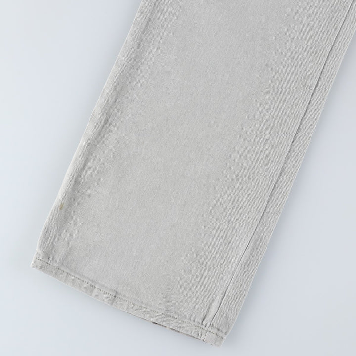 Vibrant Flare Cut Denim Cargo Pants, Women's Size M (W26) cotton gray type Vintage Second Hand