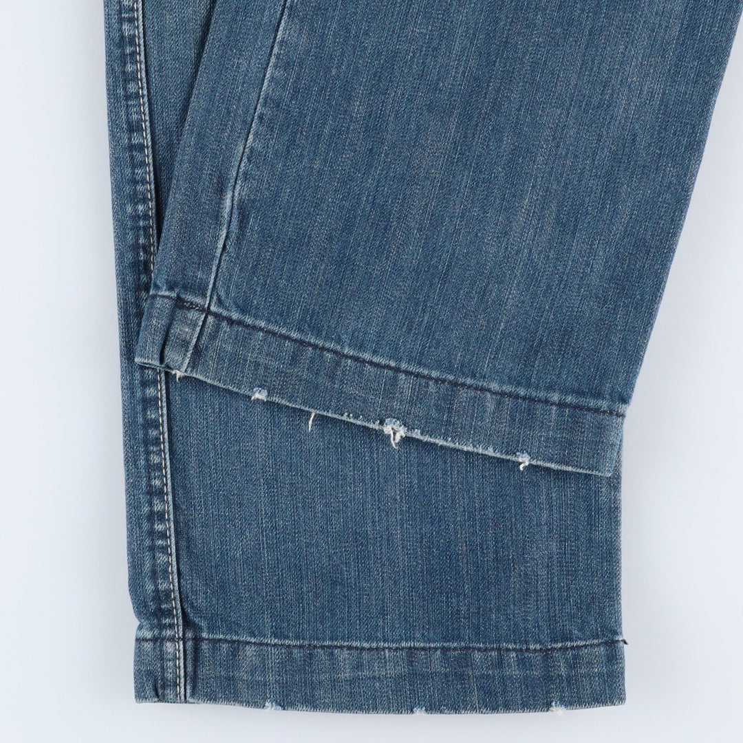 exxe Patchwork Straight Denim Pants, Women's Size L (W29) cotton blue type Vintage Second Hand