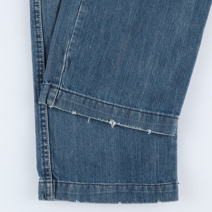 exxe Patchwork Straight Denim Pants, Women's Size L (W29) cotton blue type Vintage Second Hand
