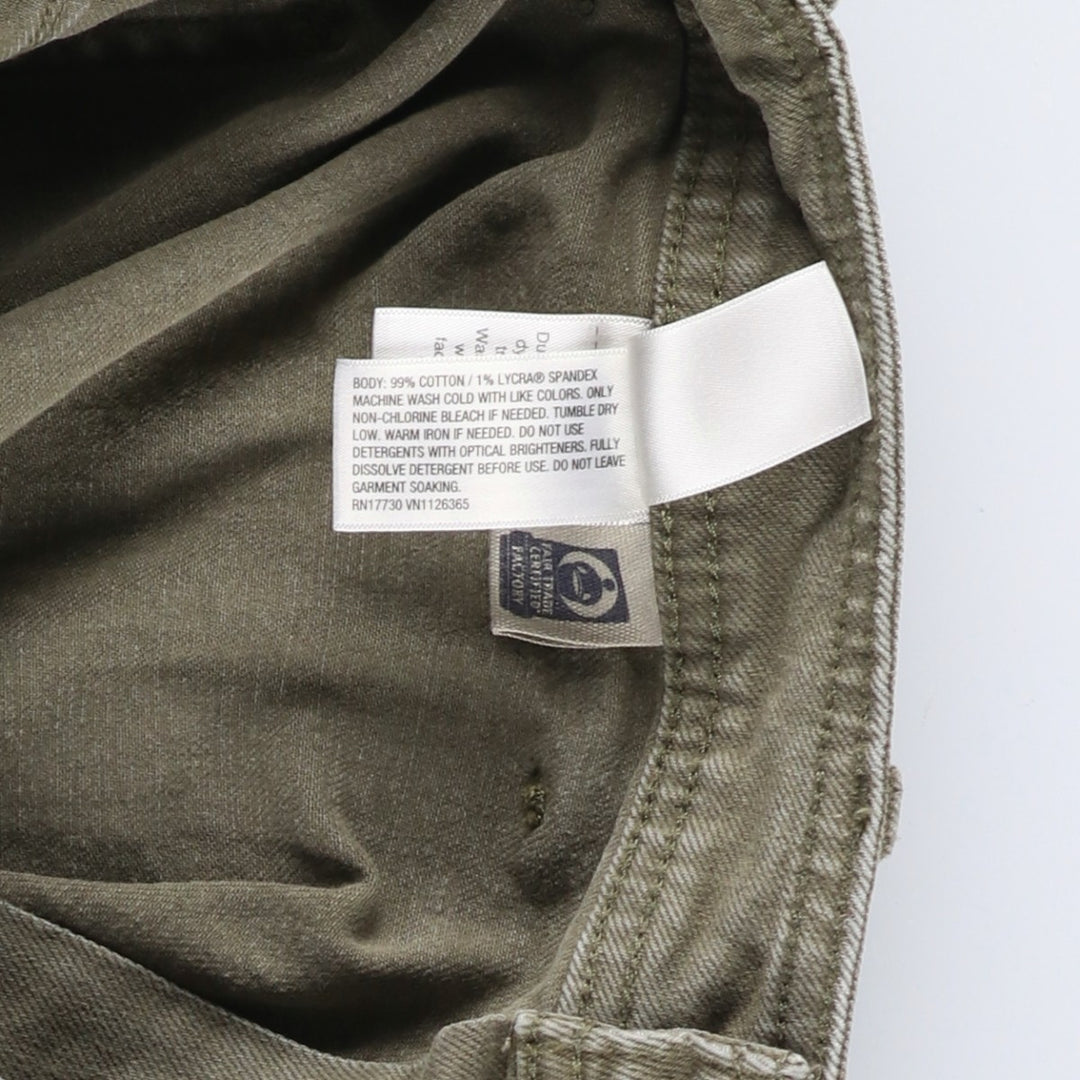 Universal Thread Wide Leg Ankle Flare Cut Denim Pants, Women's Size M (W26) cotton Khaki type sage green Vintage Second Hand