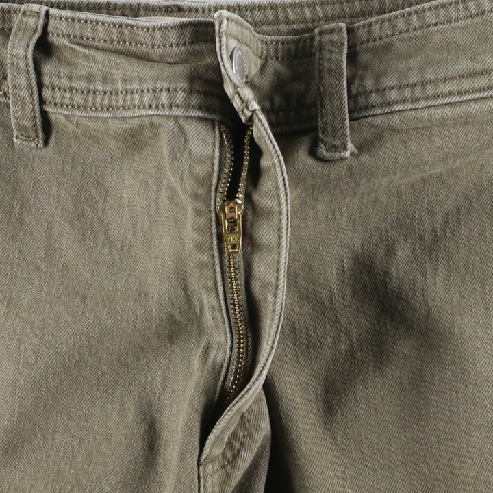 Universal Thread Wide Leg Ankle Flare Cut Denim Pants, Women's Size M (W26) cotton Khaki type sage green Vintage Second Hand