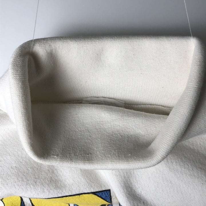 Vintage 90'S Looney Tunes Turtleneck Sweatshirt, Made in USA, Men's Size L cotton white type Vintage Second Hand