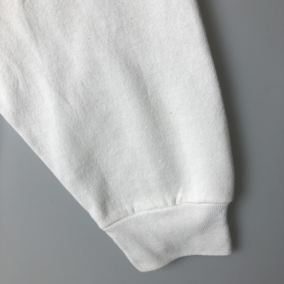 90'S Looney Tunes Bugs Bunny character sweatshirt, men's size L, vintage unclear white type Vintage Second Hand