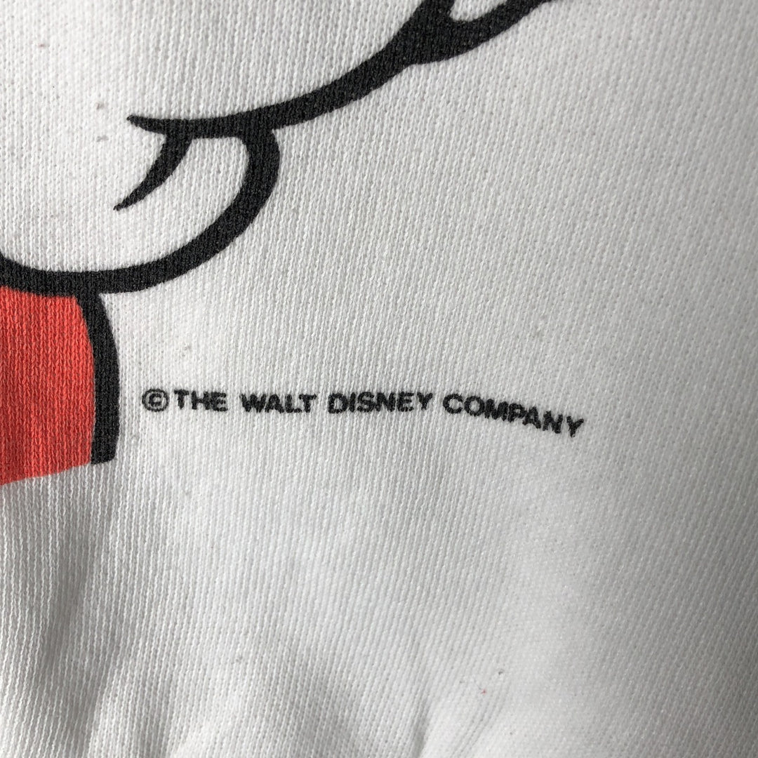 Vintage American Marketing Works Mickey Mouse character sweatshirt, made in the USA, size L, men's. cotton white type Vintage Second Hand