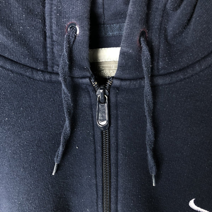 2000'S Nike Half-Zip Hoodie, Men's XL cotton navy blue type Vintage Second Hand