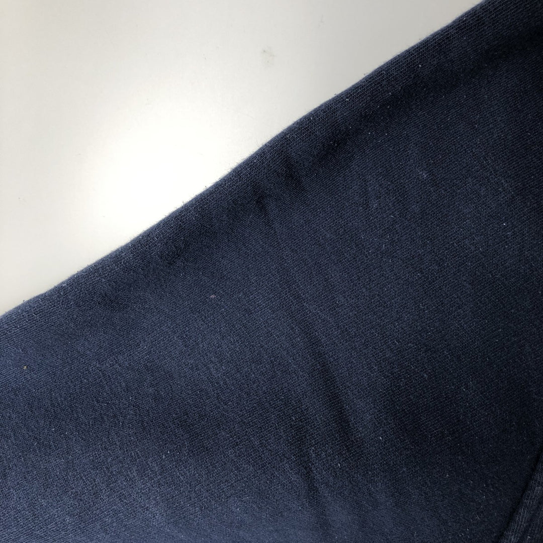 2000'S Nike Half-Zip Hoodie, Men's XL cotton navy blue type Vintage Second Hand