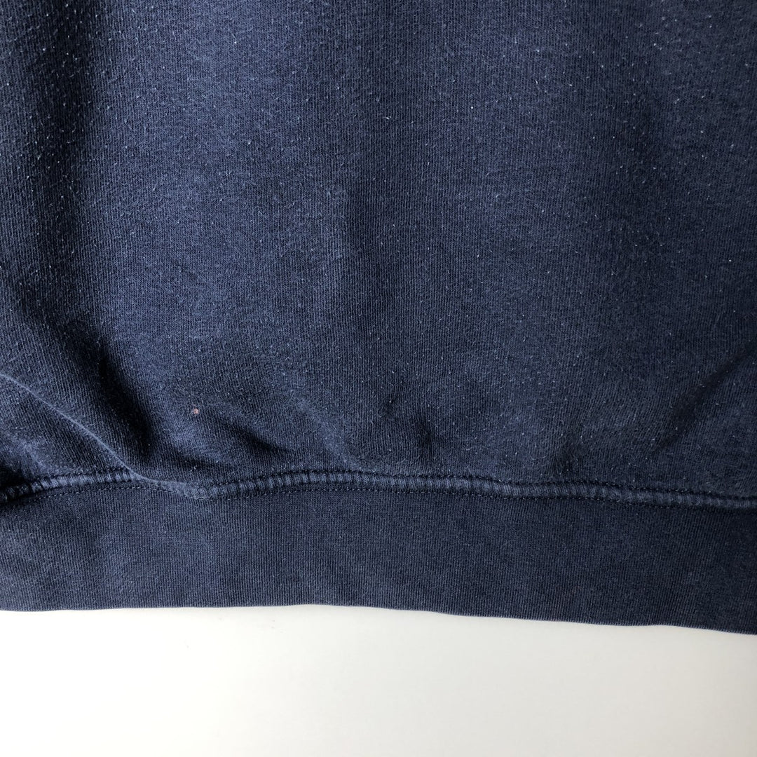 2000'S Nike Half-Zip Hoodie, Men's XL cotton navy blue type Vintage Second Hand