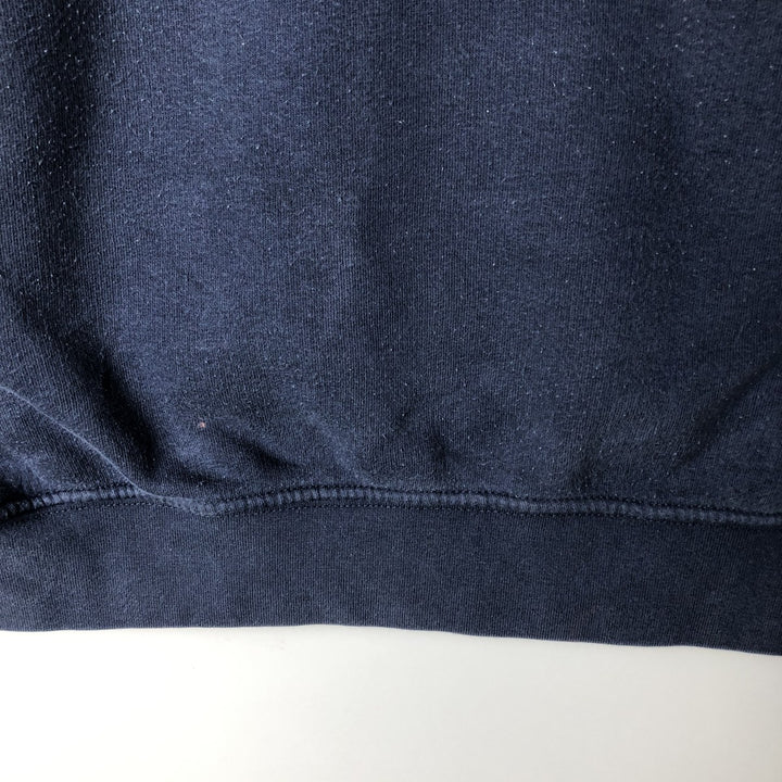 2000'S Nike Half-Zip Hoodie, Men's XL cotton navy blue type Vintage Second Hand